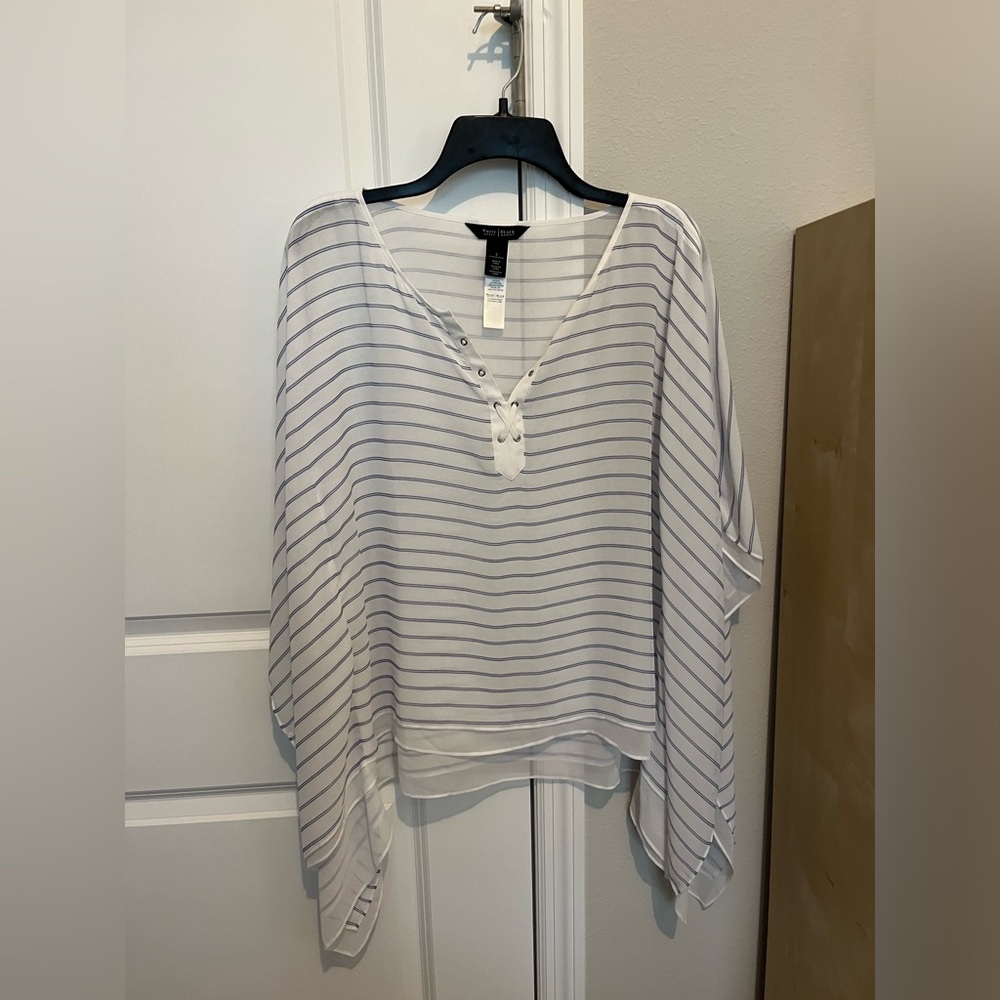White House black market poncho like top